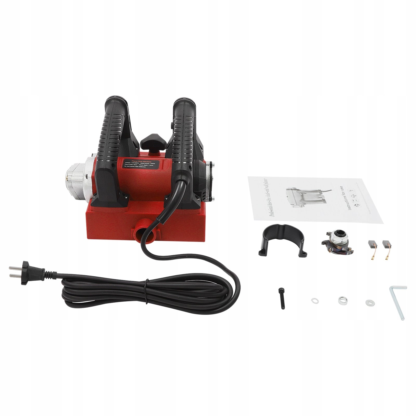 ELECTRIC WALL PLANER 1300W POWER HAND PLANER ROLLER PLANER WITH CABLE Packaging status original