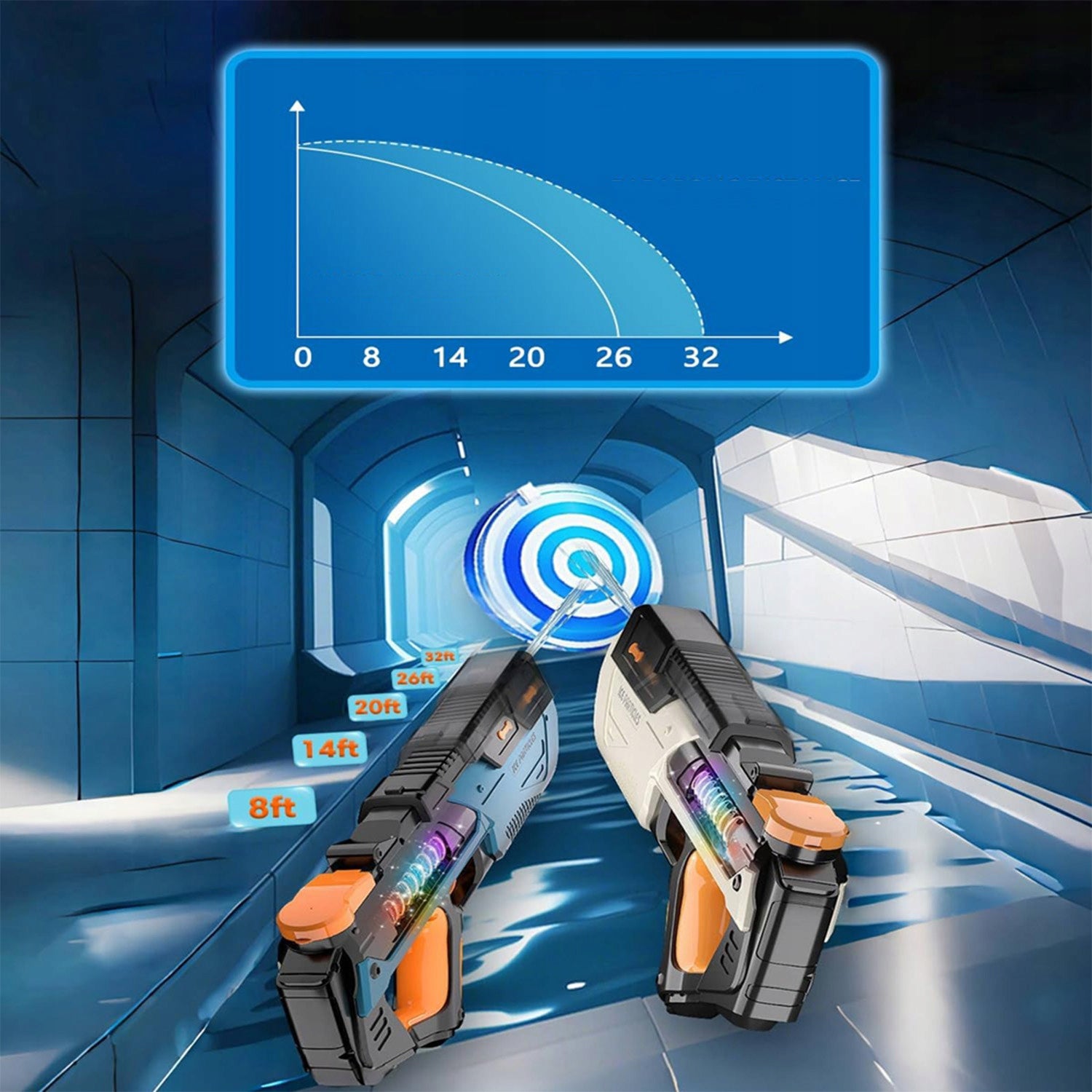 ELECTRIC WATER GUN AUTOMATIC RIFLE FOR KIDS WATERPROOF Manufacturer code 4891813543770