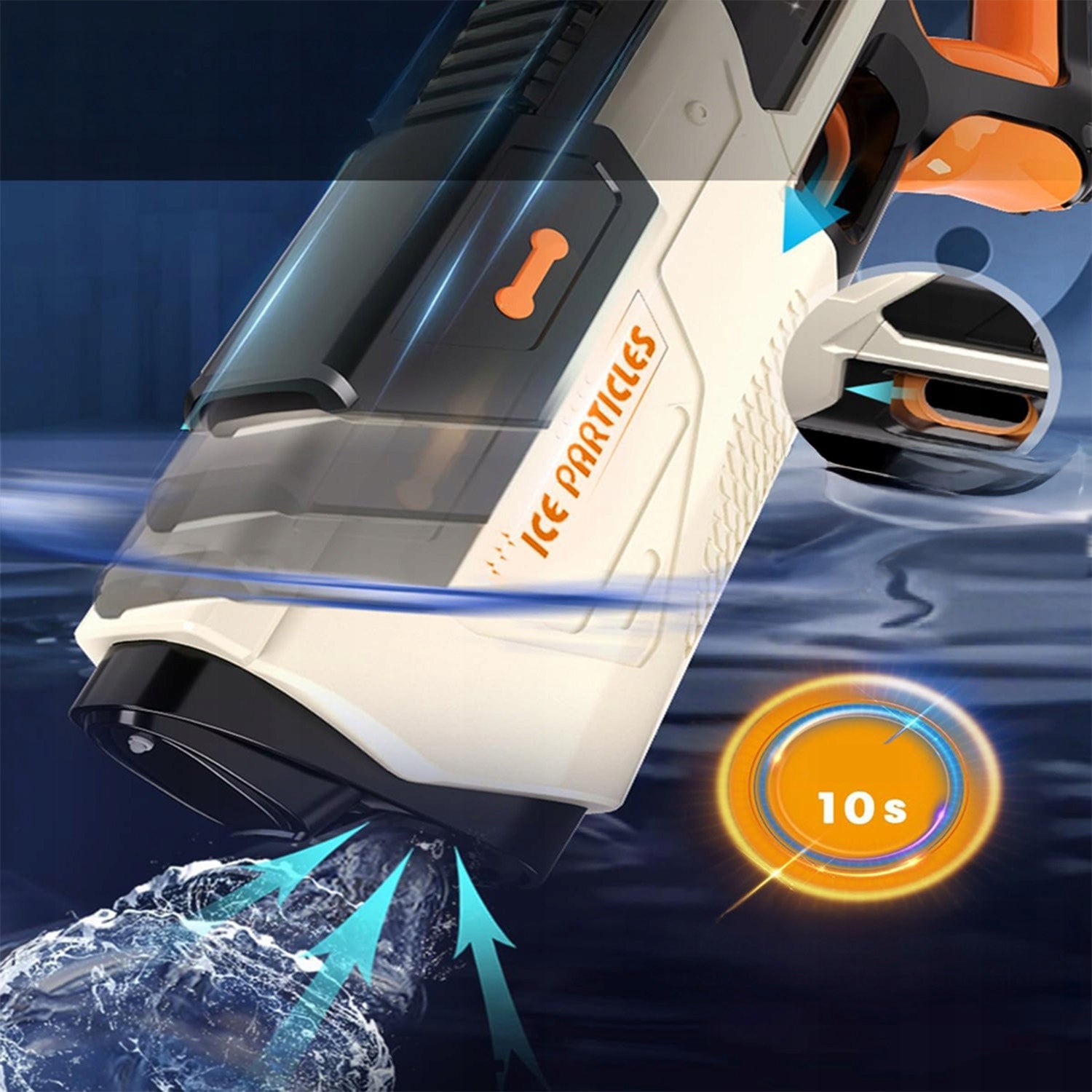 ELECTRIC WATER GUN AUTOMATIC RIFLE FOR KIDS WATERPROOF Packaging status original