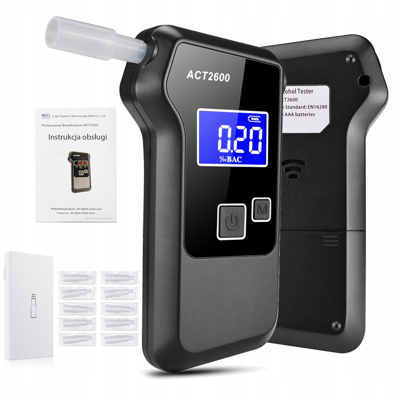 ELECTROCHEMICAL BREATHALYZER MOUTHPIECES CALIBRATION PRO POLICE CALIBRATION FREEBIE EAN (GTIN) 5906306125452