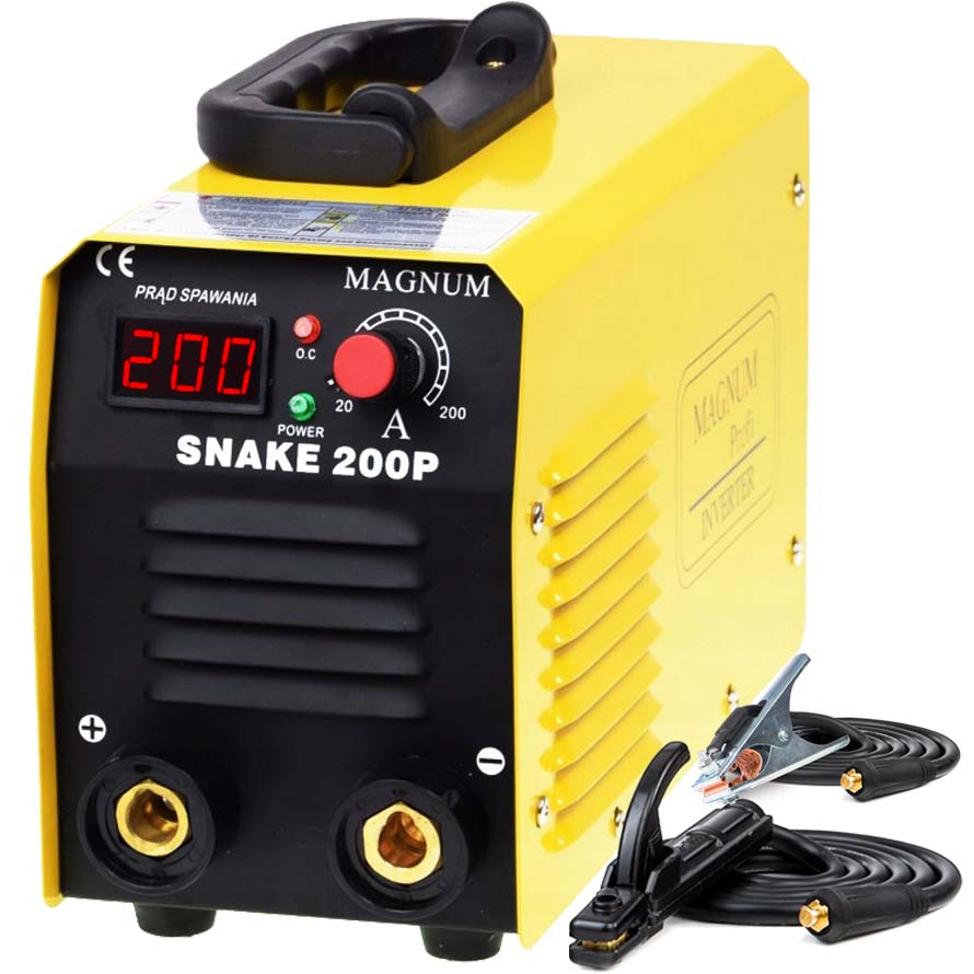 ELECTRODE INVERTER WELDING MACHINE MAGNUM SNAKE 200 PS MMA TIG 230V 200A IGBT