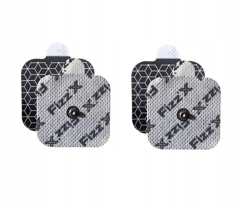ELECTRODES GEL PADS 5X5CM FOR TENS EMS COMPEX AND CHATTANOOGA SNAP 3.75MM Color white