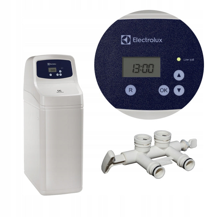 ELECTROLUX14L WATER SOFTENER, INTELLIGENT, ECONOMICAL UP-FLOW, BYPASS Packaging status original