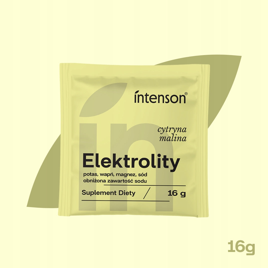 ELECTROLYTES Intenson Set of 20x16g Vitamins Minerals WITHOUT SUGAR Sachets Packaging status original