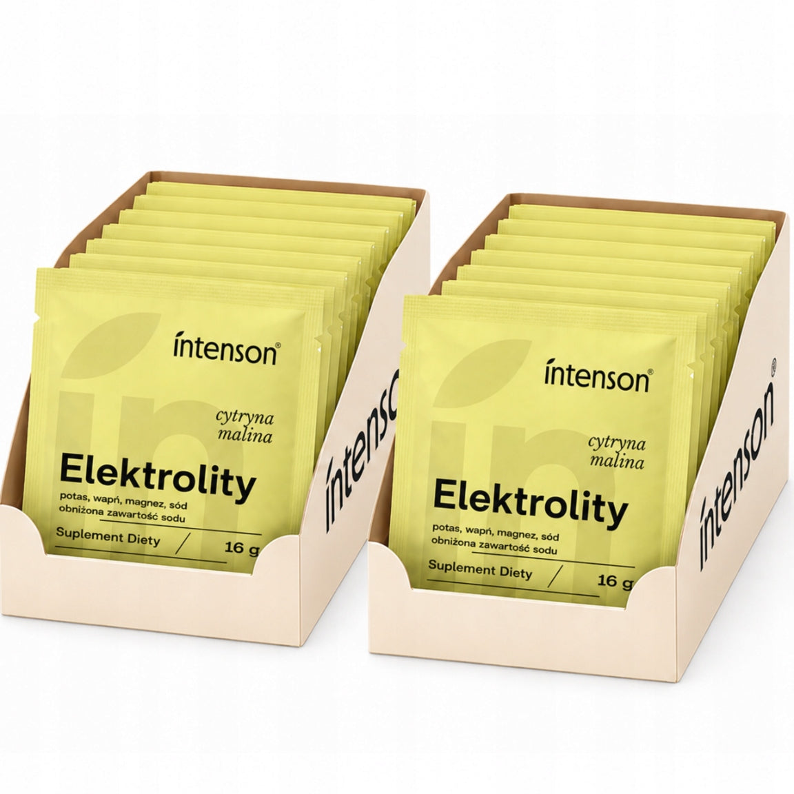 ELECTROLYTES Intenson Set of 20x16g Vitamins Minerals WITHOUT SUGAR Sachets