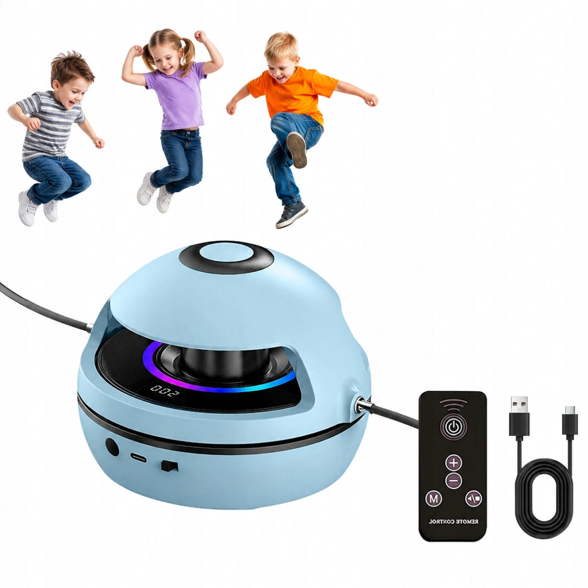 ELECTRONIC AUTOMATIC JUMP ROPE TOY FOR KIDS 1-10 SPEED LED