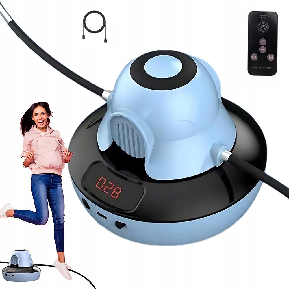 ELECTRONIC AUTOMATIC SKIPPING ROPE WITH SPEED CONTROL FOR EXERCISES