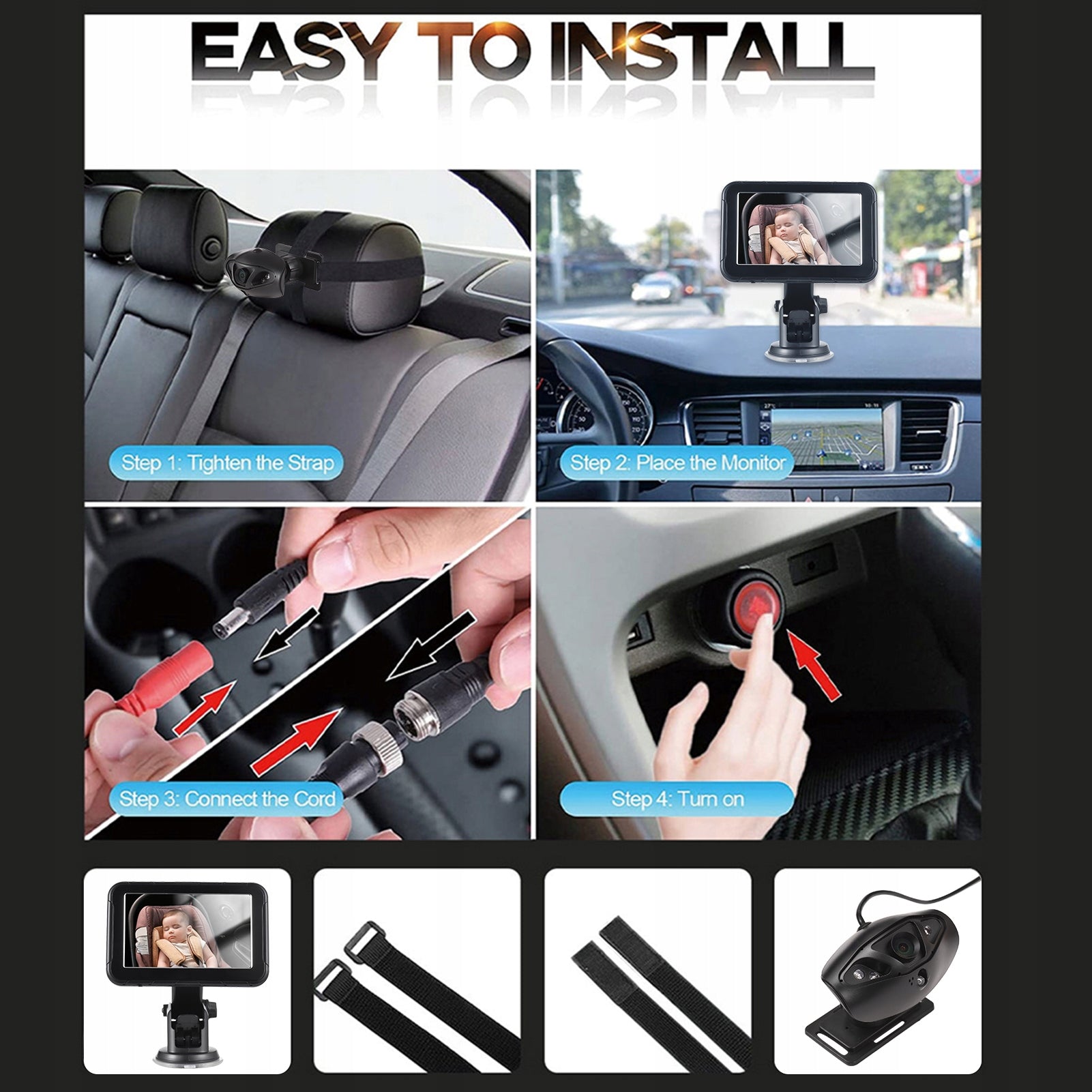 ELECTRONIC BABY MONITOR CAR SURVEILLANCE CAMERA WITH HIGH RESOLUTION Kind other