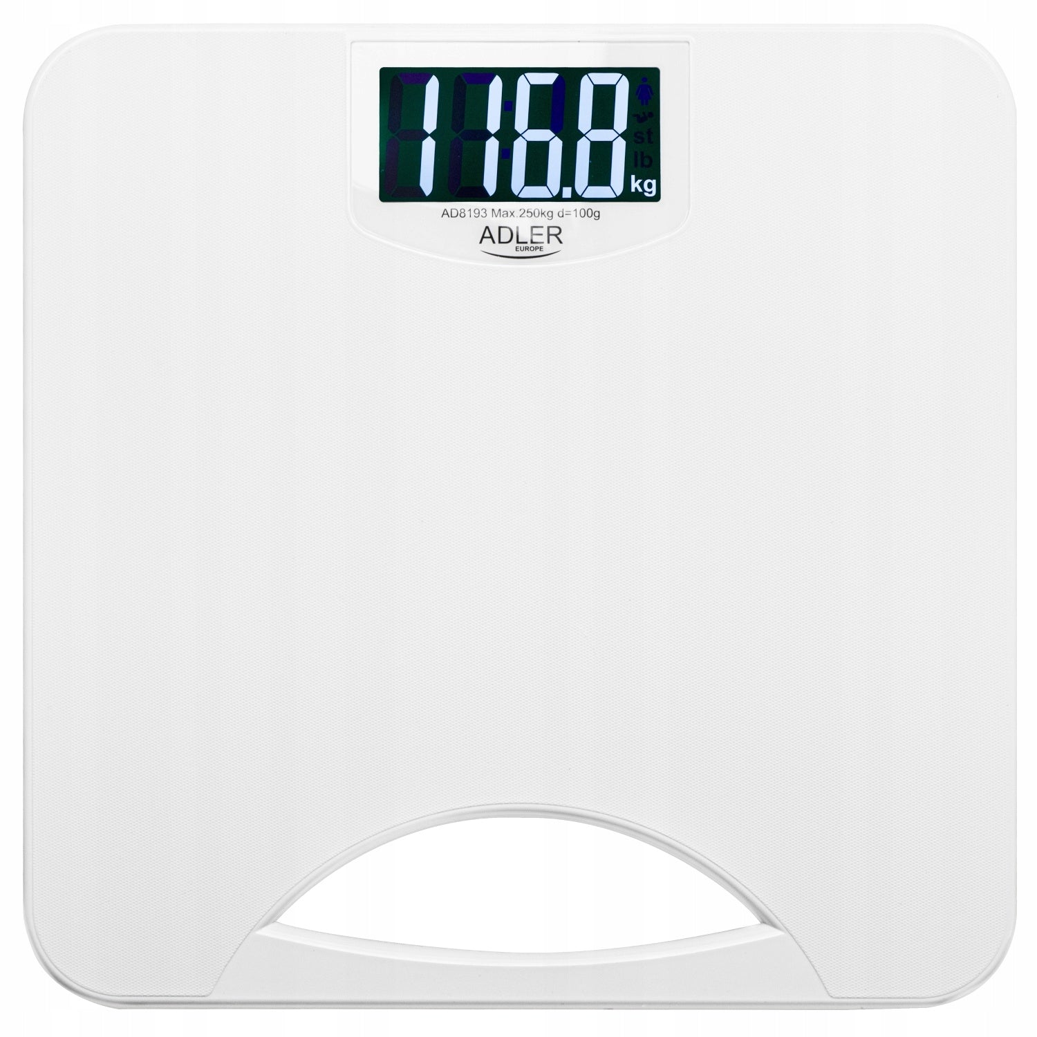 ELECTRONIC BATHROOM SCALE ACCURATE 250 KG WHITE PRECISION DISPLAY Packaging status original