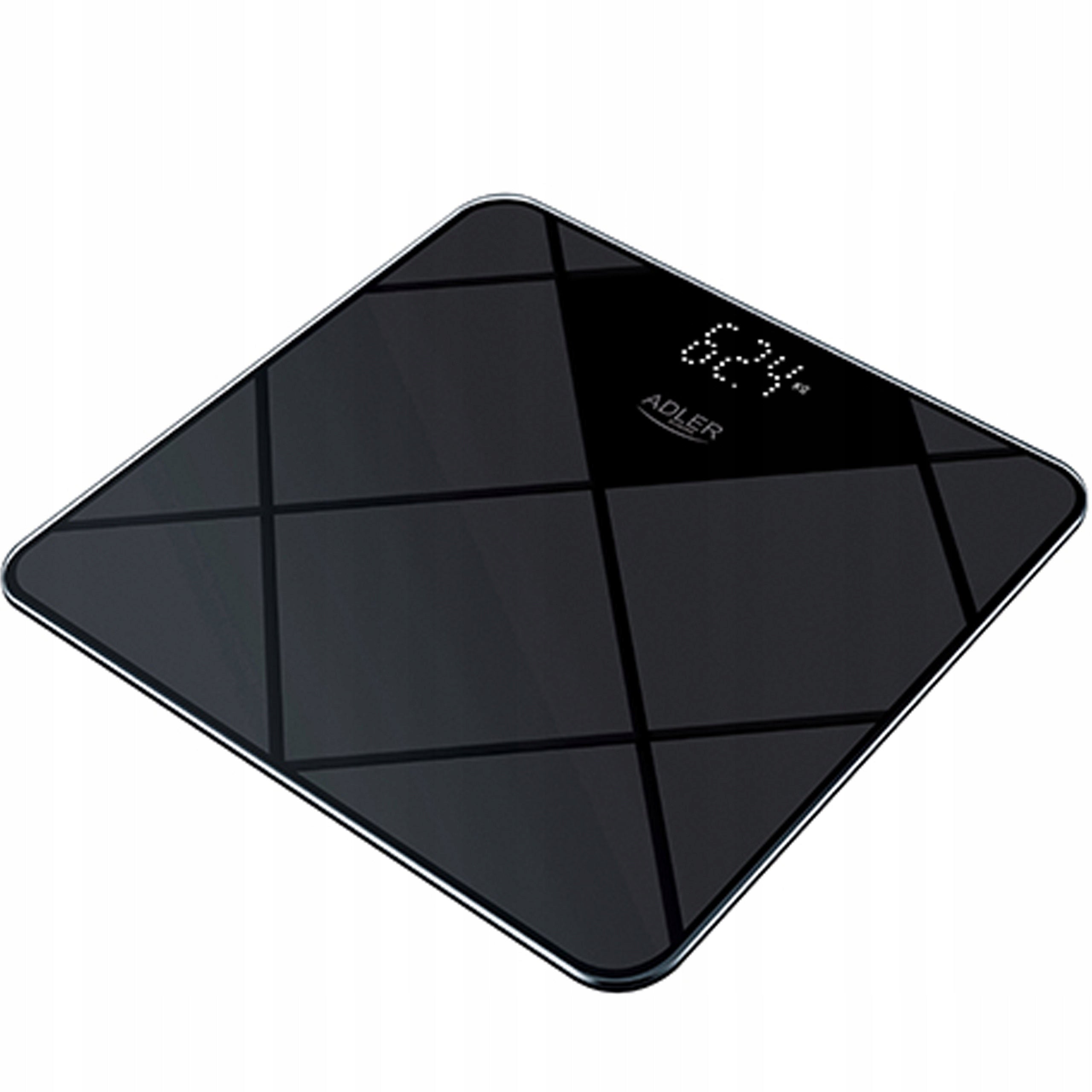 ELECTRONIC BATHROOM SCALE GLASS LED 180kg Brand ADLER