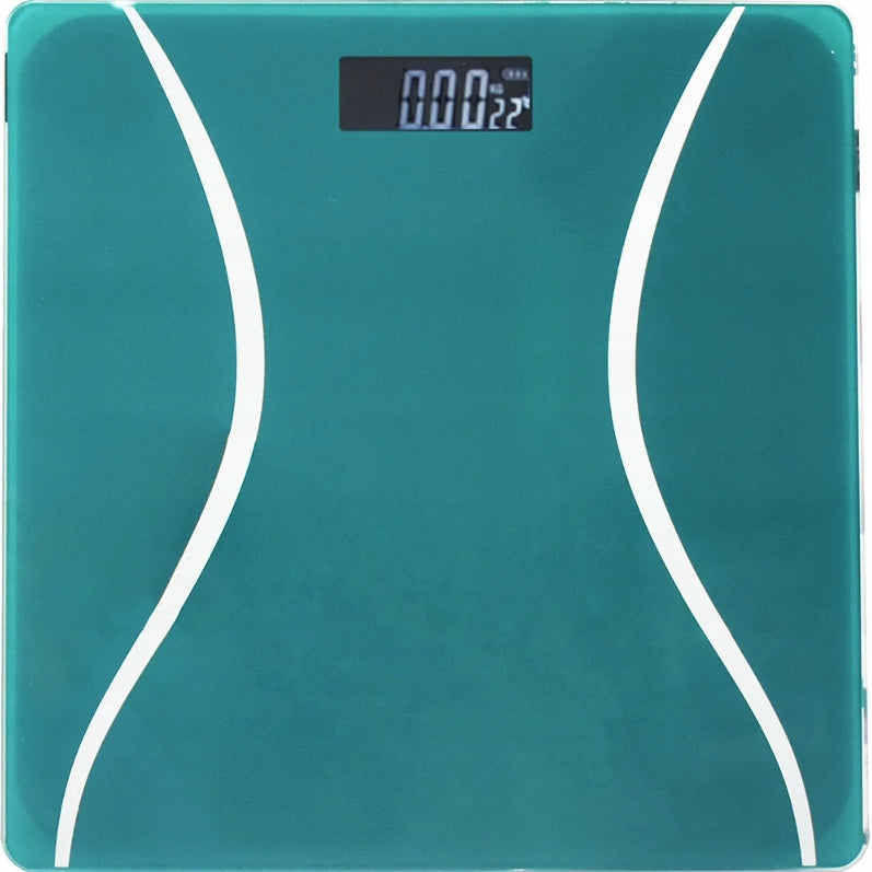 ELECTRONIC BATHROOM SCALE WITH LCD SCREEN UP TO 180 KG GREEN