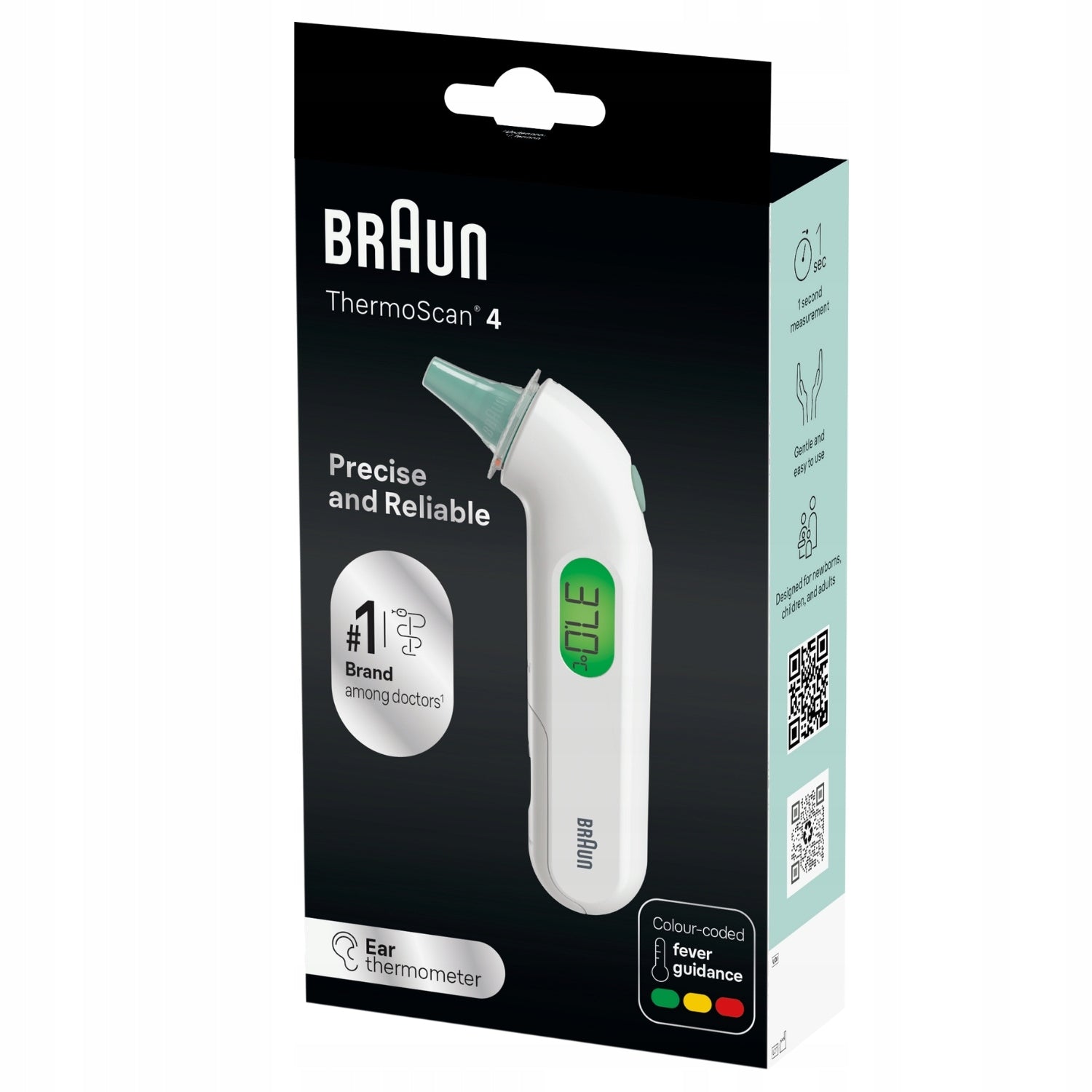 ELECTRONIC EAR THERMOMETER ACCURATE BRAUN IRT3514 THERMOSCAN 4 Medical device yes