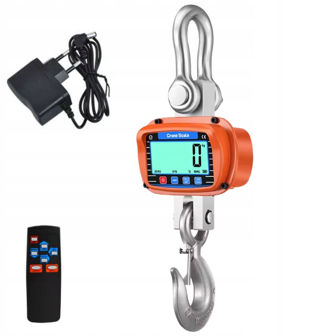 ELECTRONIC HANGING CRANE HOOK SCALE 3000KG SUSPENDED STORAGE 3T Packaging status original