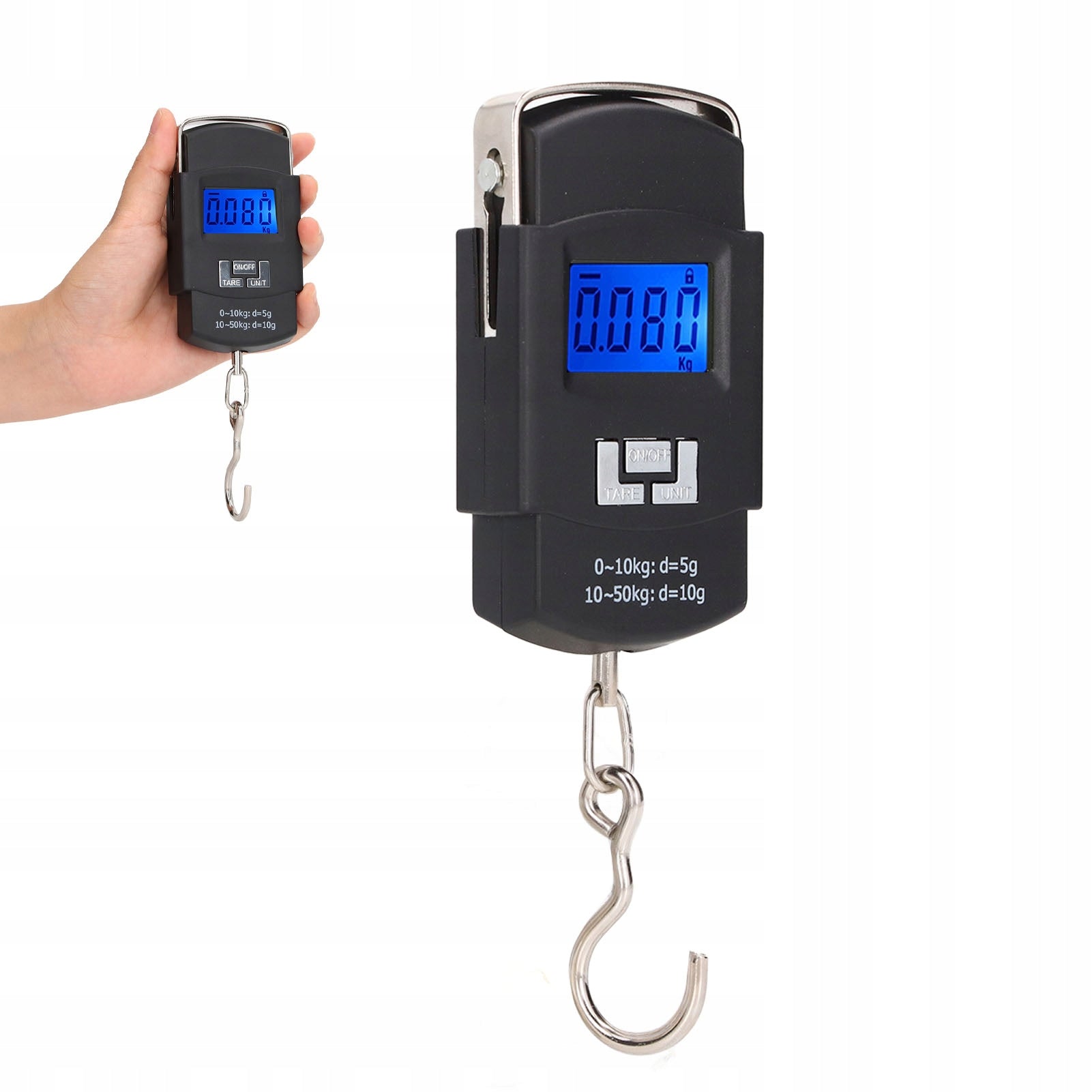 ELECTRONIC HOOK SCALE 50KG LCD