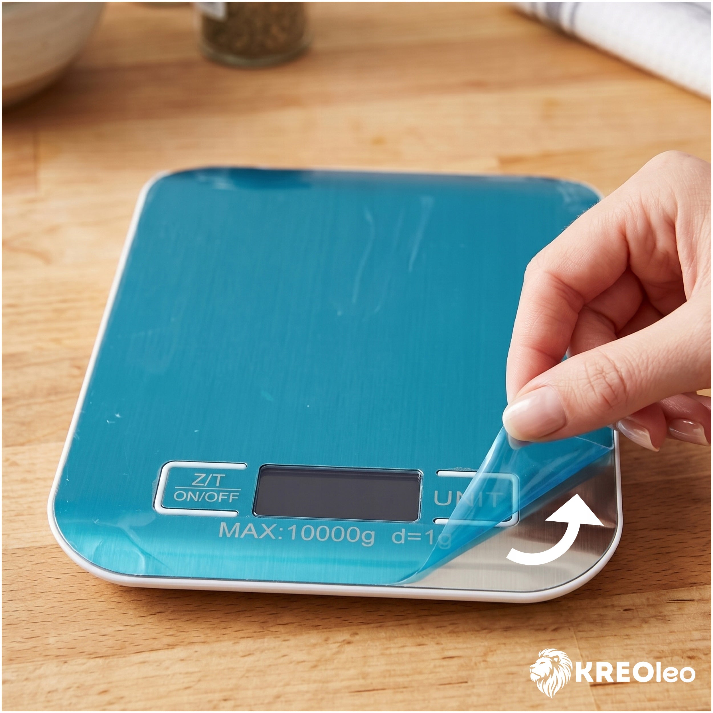 ELECTRONIC KITCHEN SCALE 10KG 1G PRECISION LCD TARA BATTERY OPERATED Model PRECYZYJNA WAGA LCD BATERIE JUBILERSKA DOTYKOWA