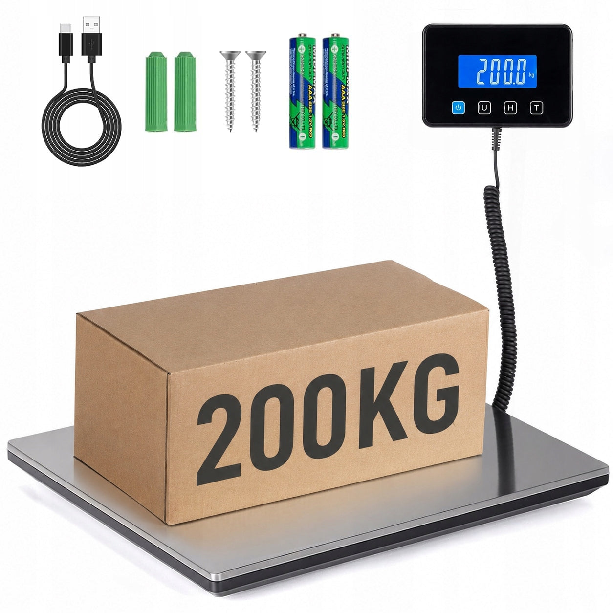 ELECTRONIC MAIL SCALE FOR PARCELS BATTERY LCD 200KG