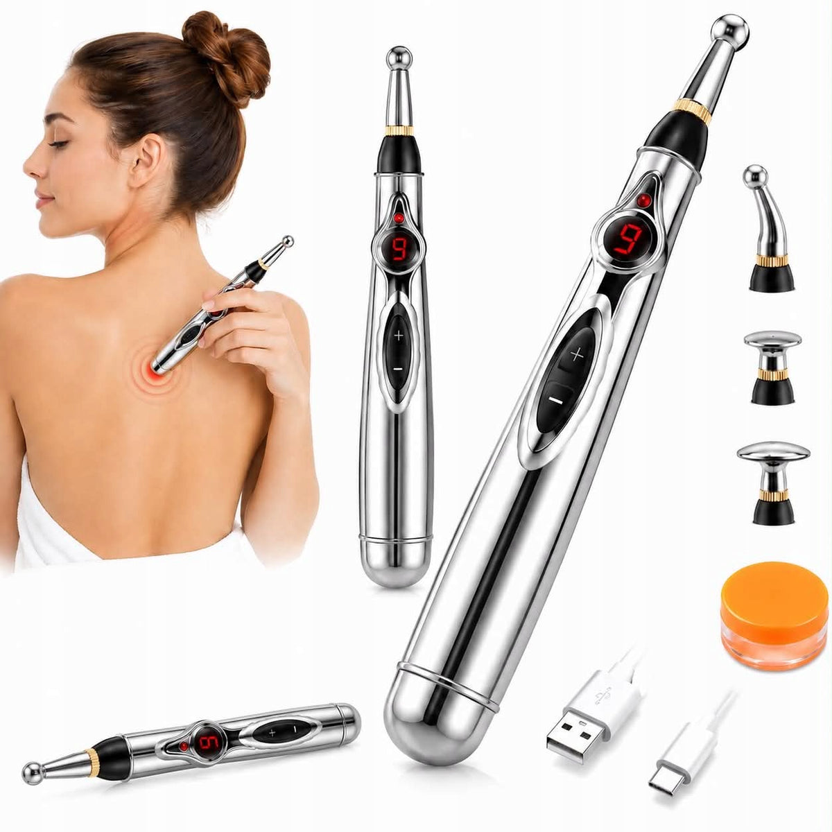 ELECTRONIC POINT MASSAGER REGENERATION AND RELAXATION AFTER TRAINING + SET Packaging status original