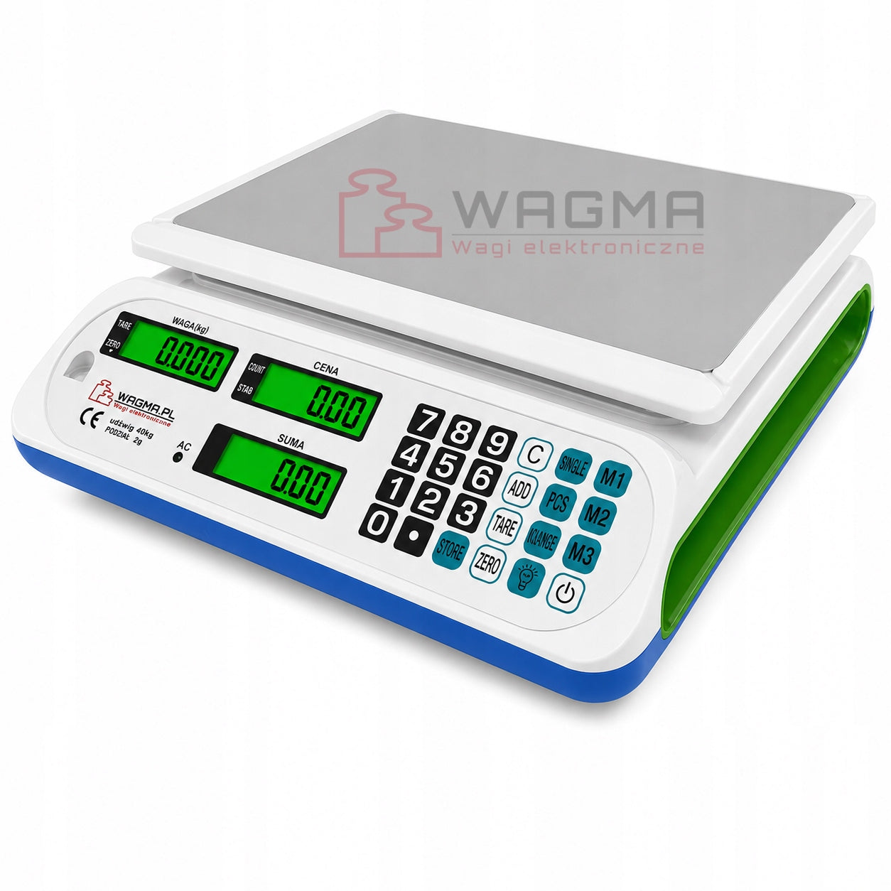 ELECTRONIC SCALE 40KG CALCULATION - COUNTING STORE WAREHOUSE PIECES Manufacturer code GM-Z4090