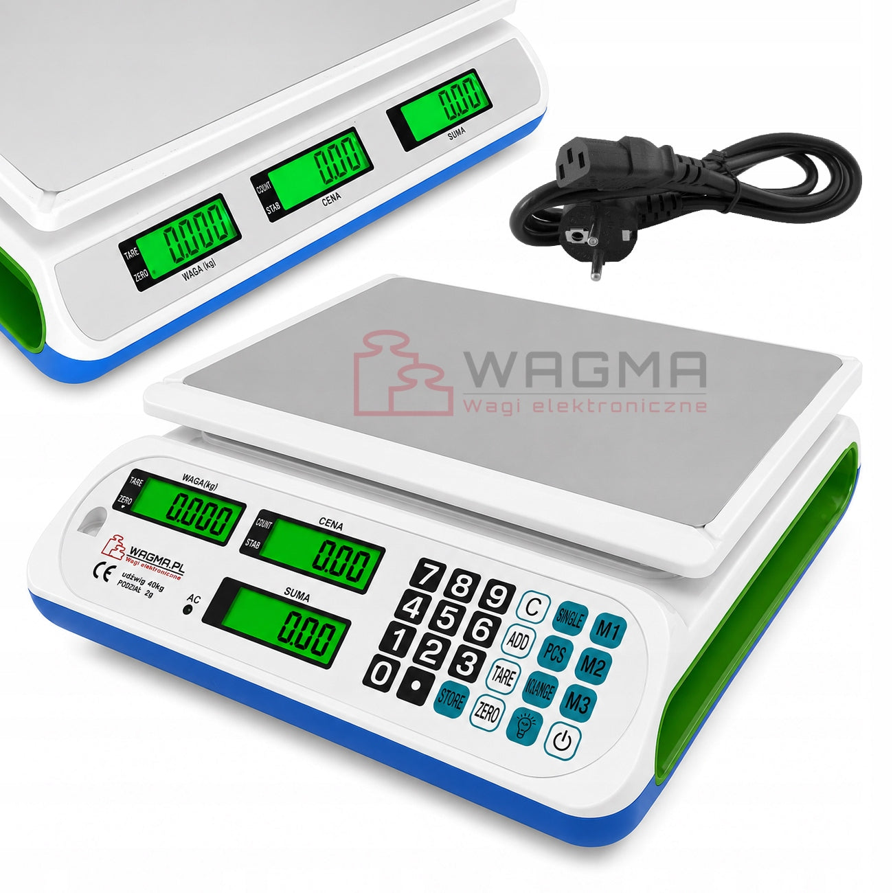 ELECTRONIC SCALE 40KG CALCULATION - COUNTING STORE WAREHOUSE PIECES Packaging status original