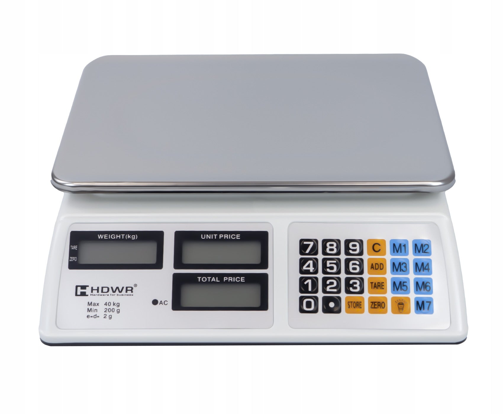 ELECTRONIC SCALE FOR SHOP UP TO 40 KG WIRELESS ACCURACY 2g Brand HDWR