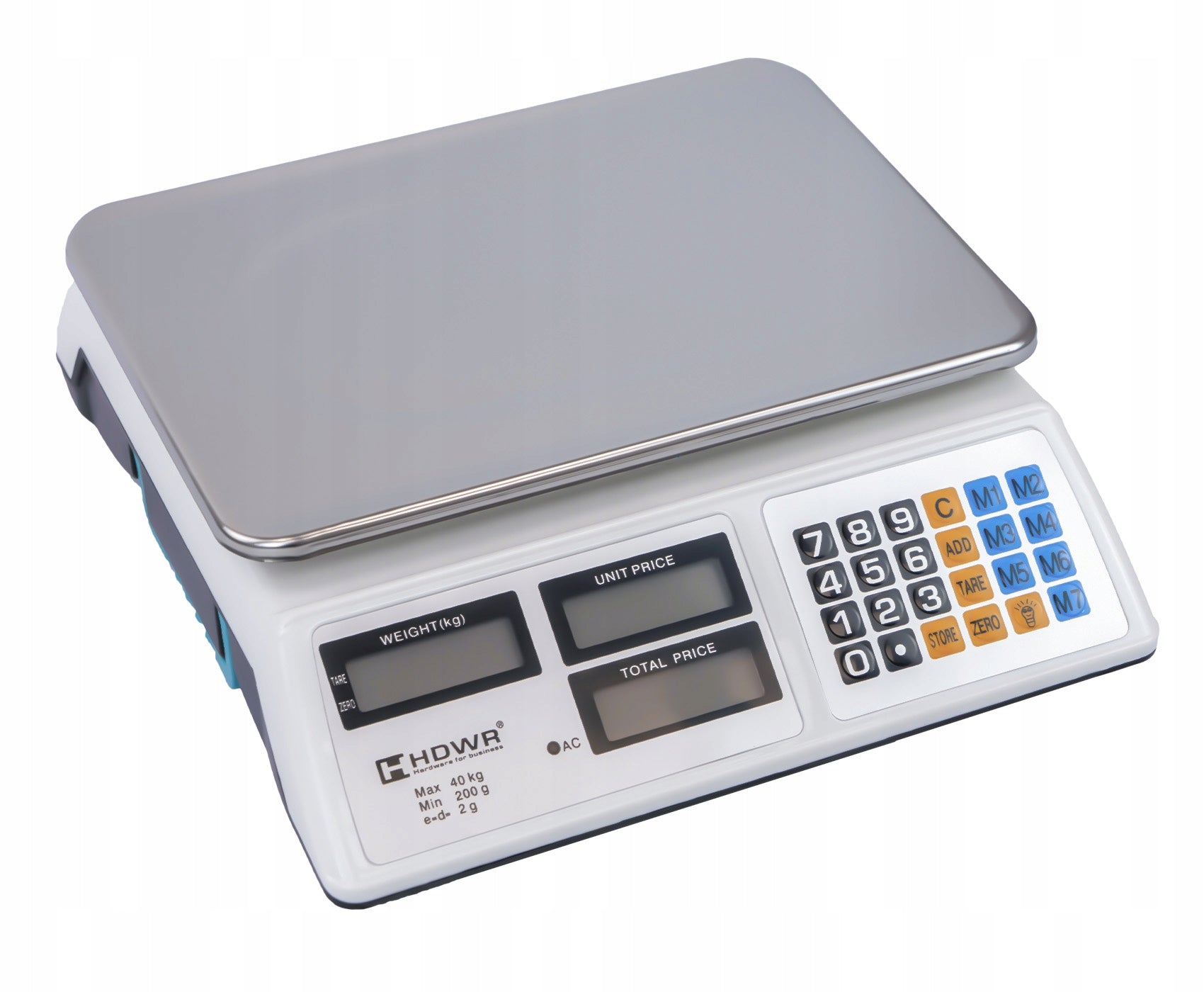ELECTRONIC SCALE FOR SHOP UP TO 40 KG WIRELESS ACCURACY 2g EAN (GTIN) 5907614661243