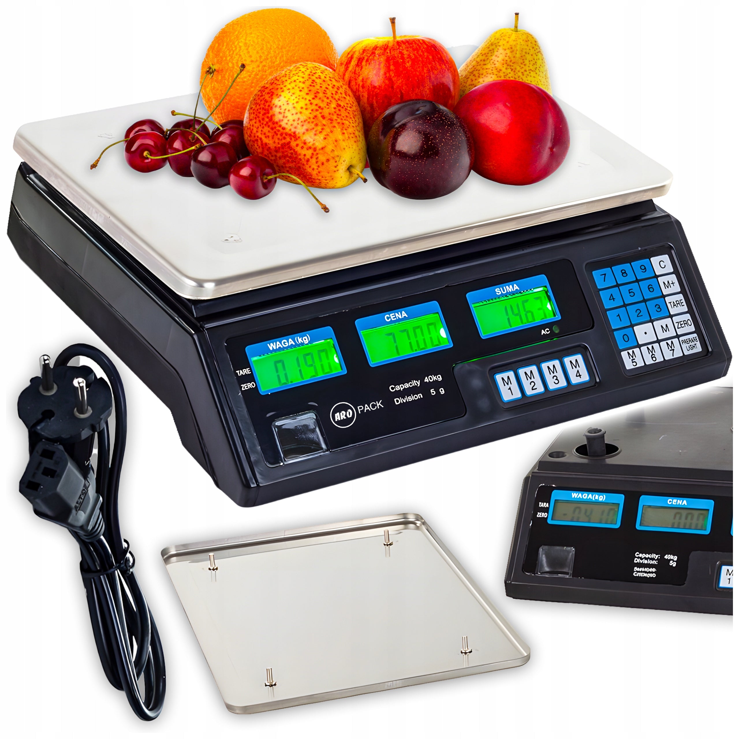 ELECTRONIC SCALE HOME GASTRO 40KG ACCURATE 1G ARO BACKLIT SCREEN