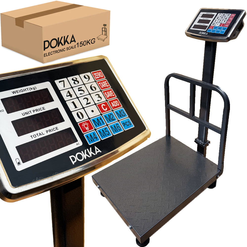 ELECTRONIC SCALE WAREHOUSE PLATFORM BATTERY LCD 150KG Packaging status original