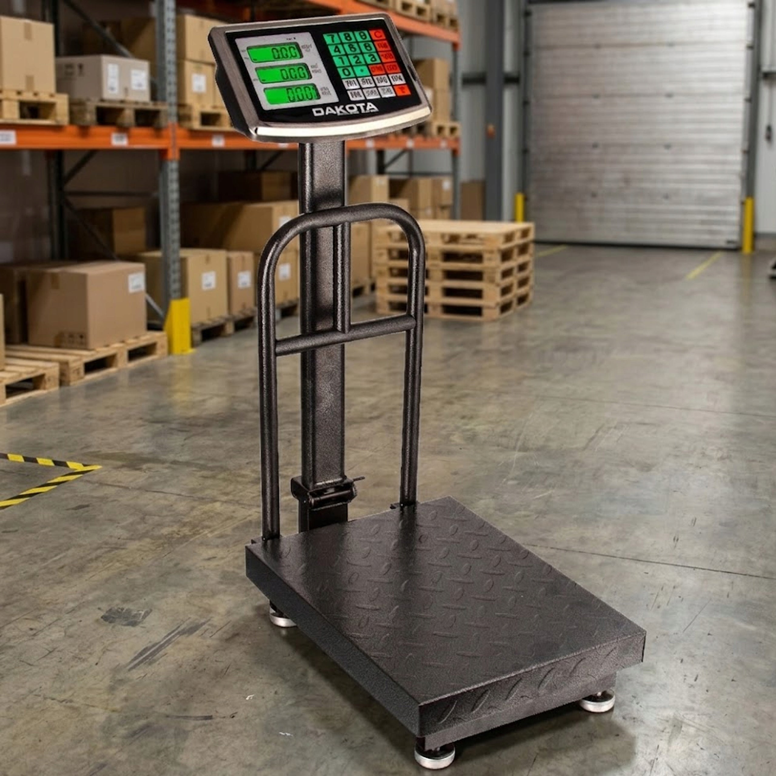 ELECTRONIC SCALE WAREHOUSE PLATFORM BATTERY LCD 300KG Manufacturer code M90166