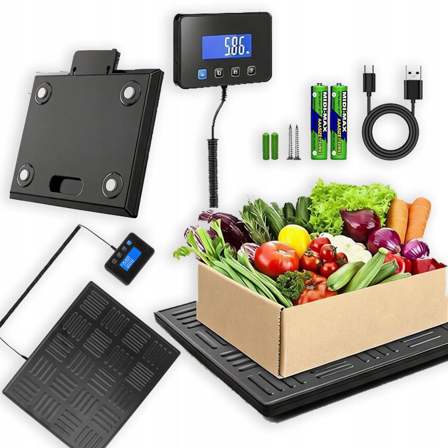 ELECTRONIC SHIPPING STORAGE SCALE 300kg /20g FOR PACKAGES/LUGGAGE