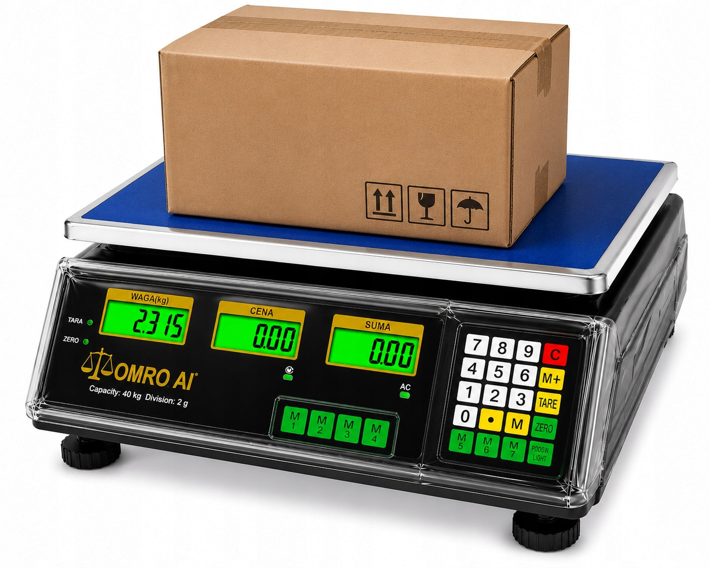 ELECTRONIC SHOP SCALE 40KG 2G LED POLISH SUBTITLES PANEL COVER Manufacturer code 2564(KRISPOL_)