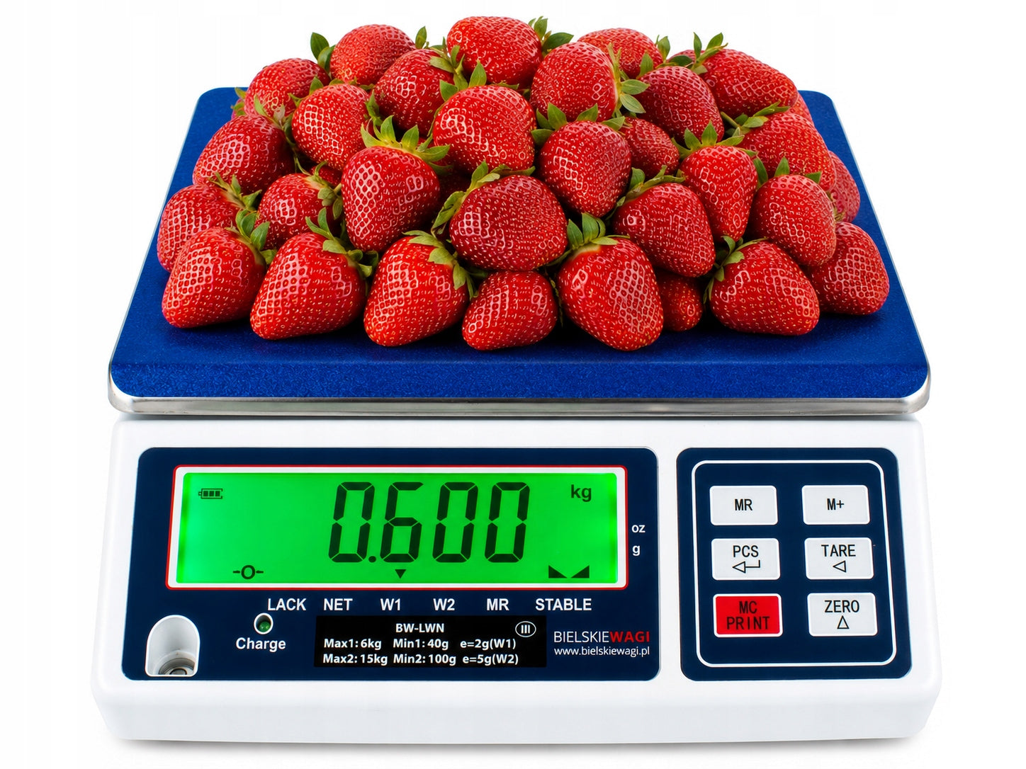 ELECTRONIC SHOP SCALE WITH LEGALIZATION 15KG LARGE WAREHOUSE DISPLAY Packaging status original