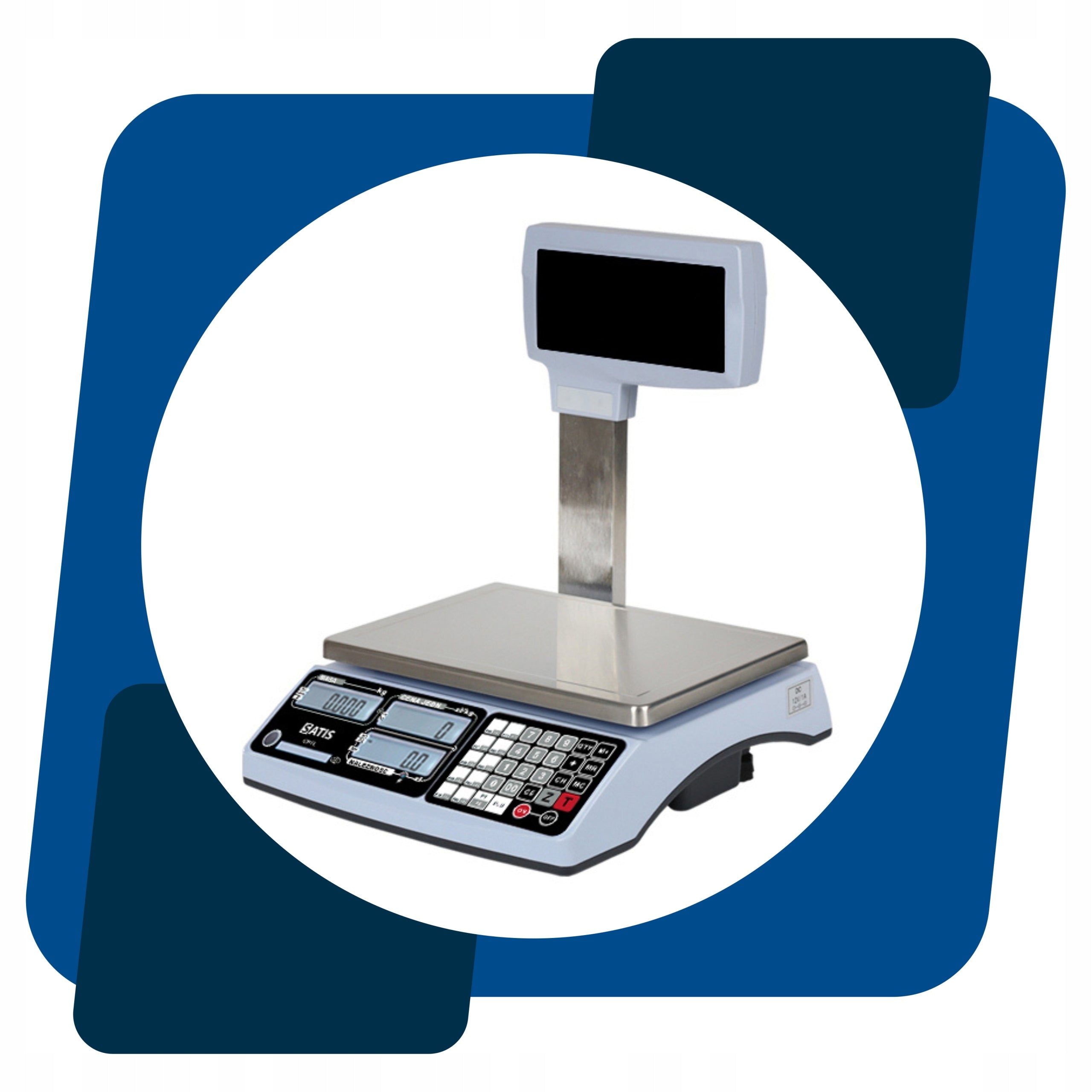 ELECTRONIC SHOP SCALE WITH LEGALIZATION UP TO 15KG TO THE CALCULATION STORE Manufacturer code CPTL 6/15kg