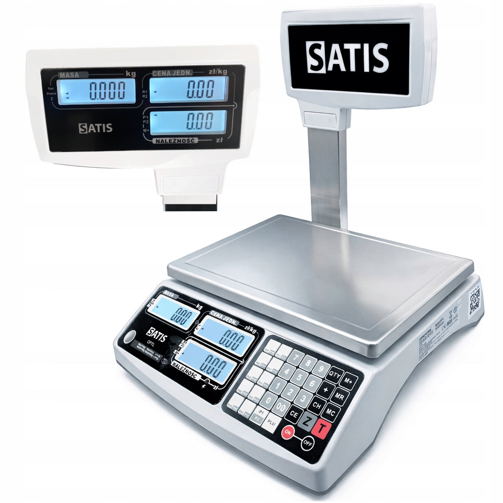 ELECTRONIC SHOP SCALE WITH LEGALIZATION UP TO 15KG TO THE CALCULATION STORE