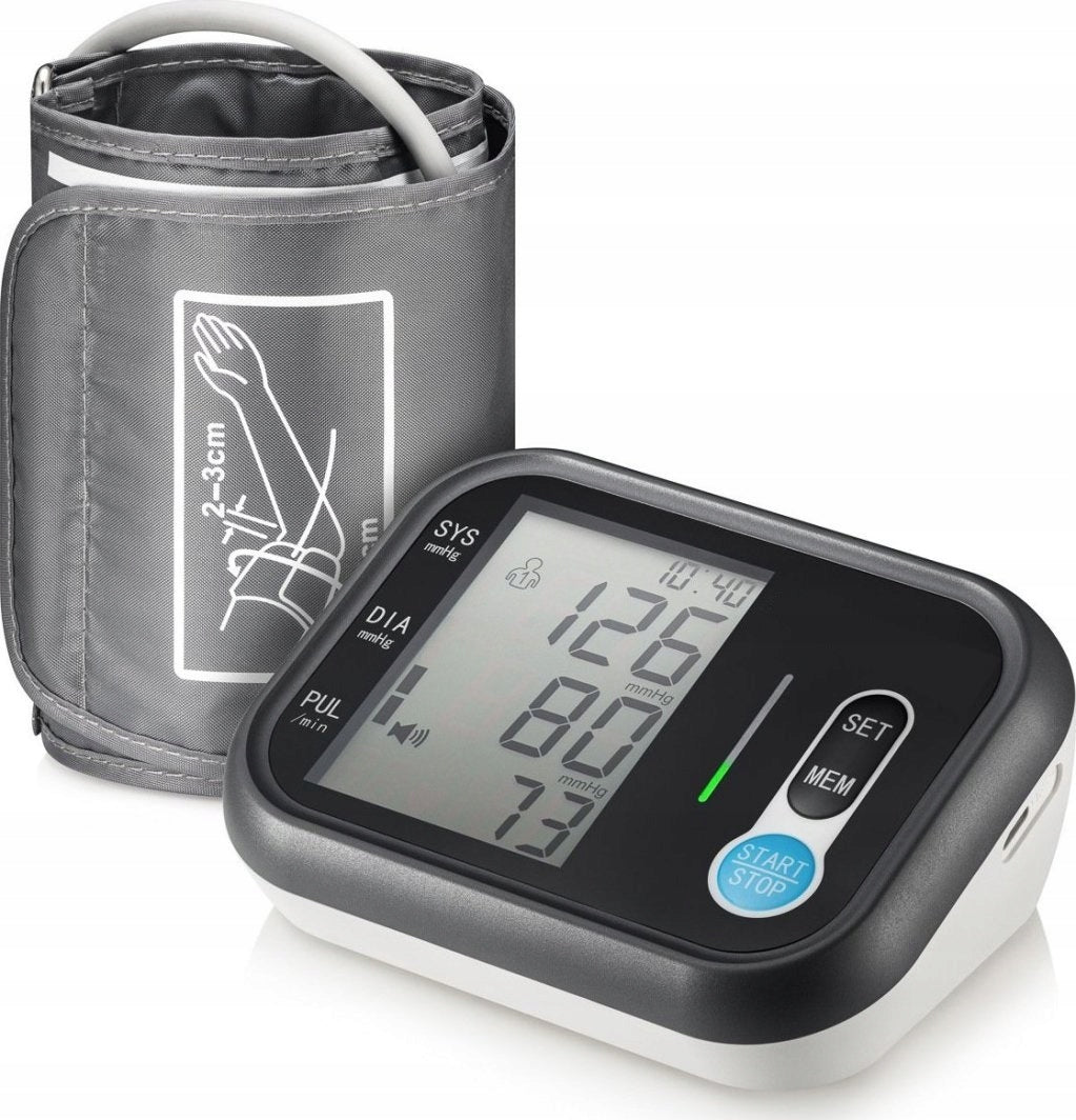 ELECTRONIC SHOULDER BLOOD PRESSURE MONITOR, LARGE DISPLAY, SLEEVE, 4xBATTERIES EAN (GTIN) 5902696000379