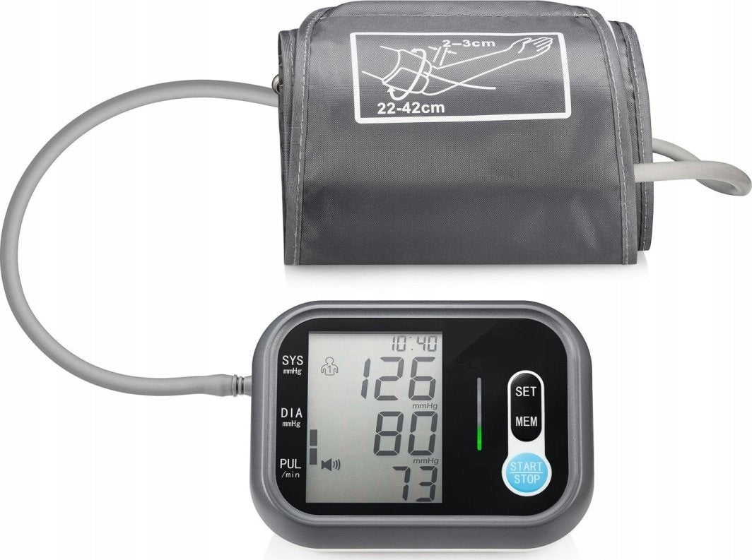ELECTRONIC SHOULDER BLOOD PRESSURE MONITOR, LARGE DISPLAY, SLEEVE, 4xBATTERIES Manufacturer code RJA-001