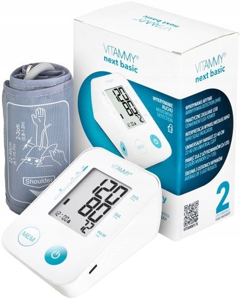 ELECTRONIC SHOULDER BLOOD PRESSURE MONITOR VITAMMY NEXT BASIC CASE CERTIFICATE