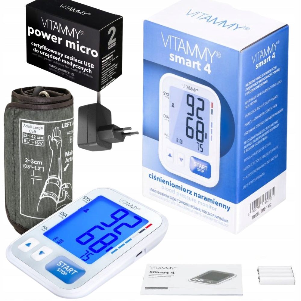 ELECTRONIC SHOULDER BLOOD PRESSURE MONITOR VITAMMY SMART 4 CONTRAST SCREEN