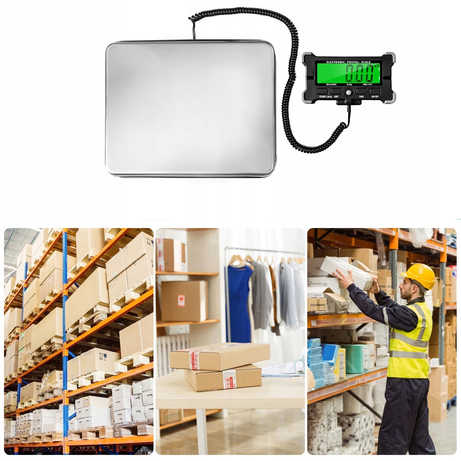 ELECTRONIC STORAGE SCALE LCD 200kg/0.05kg EAN (GTIN) 0750749397106