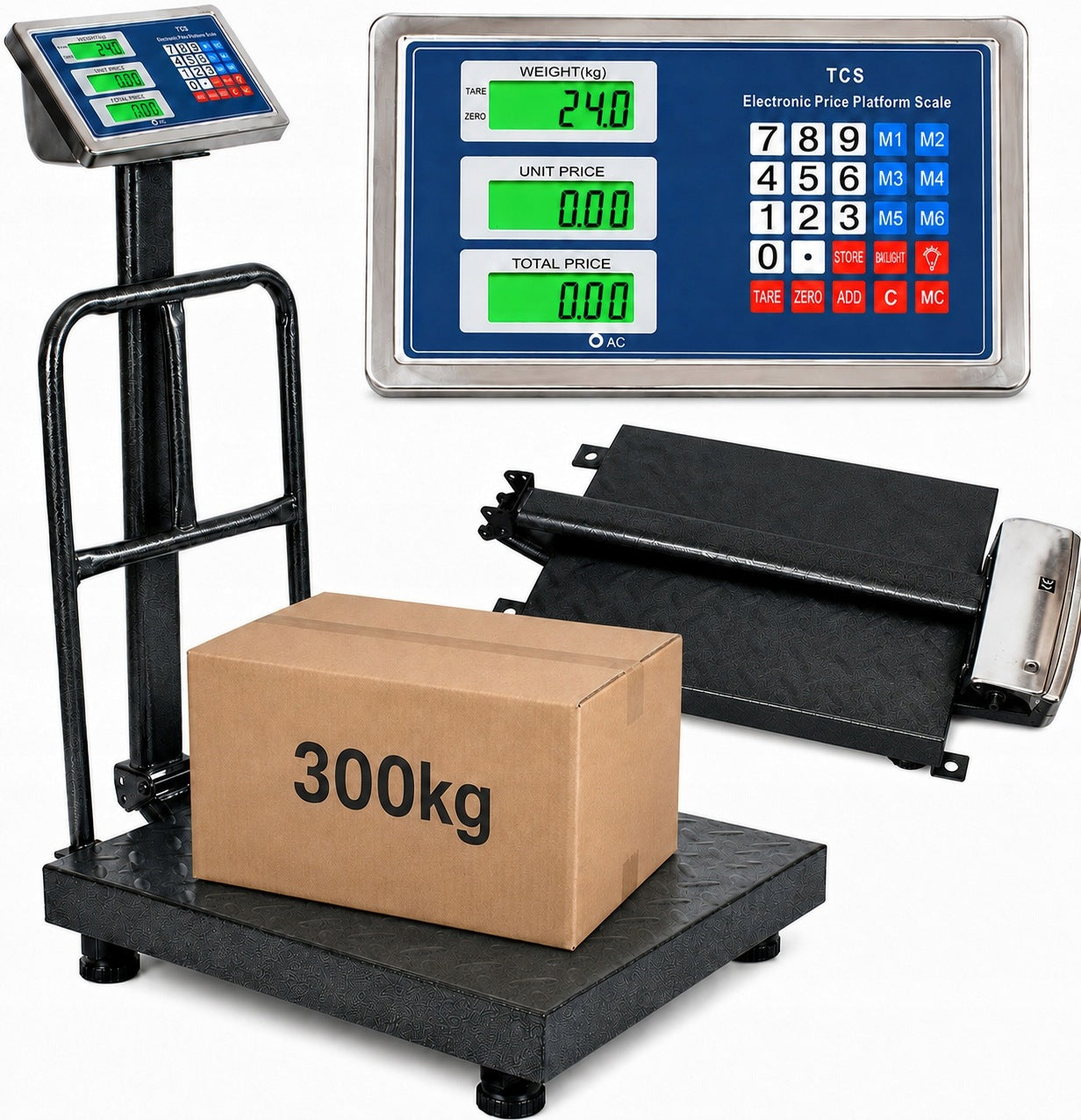 ELECTRONIC WEIGHT 300kg, industrial platform, warehouse, freight