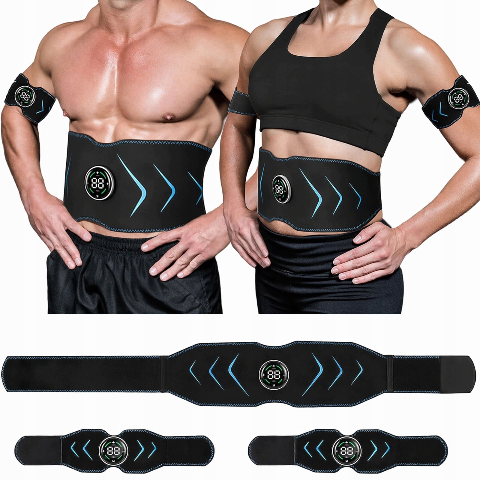 ELECTROSTIMULATOR ABDOMINAL MUSCLES EMS 10MODES SLIMMING BELT 39Intensities Packaging status original