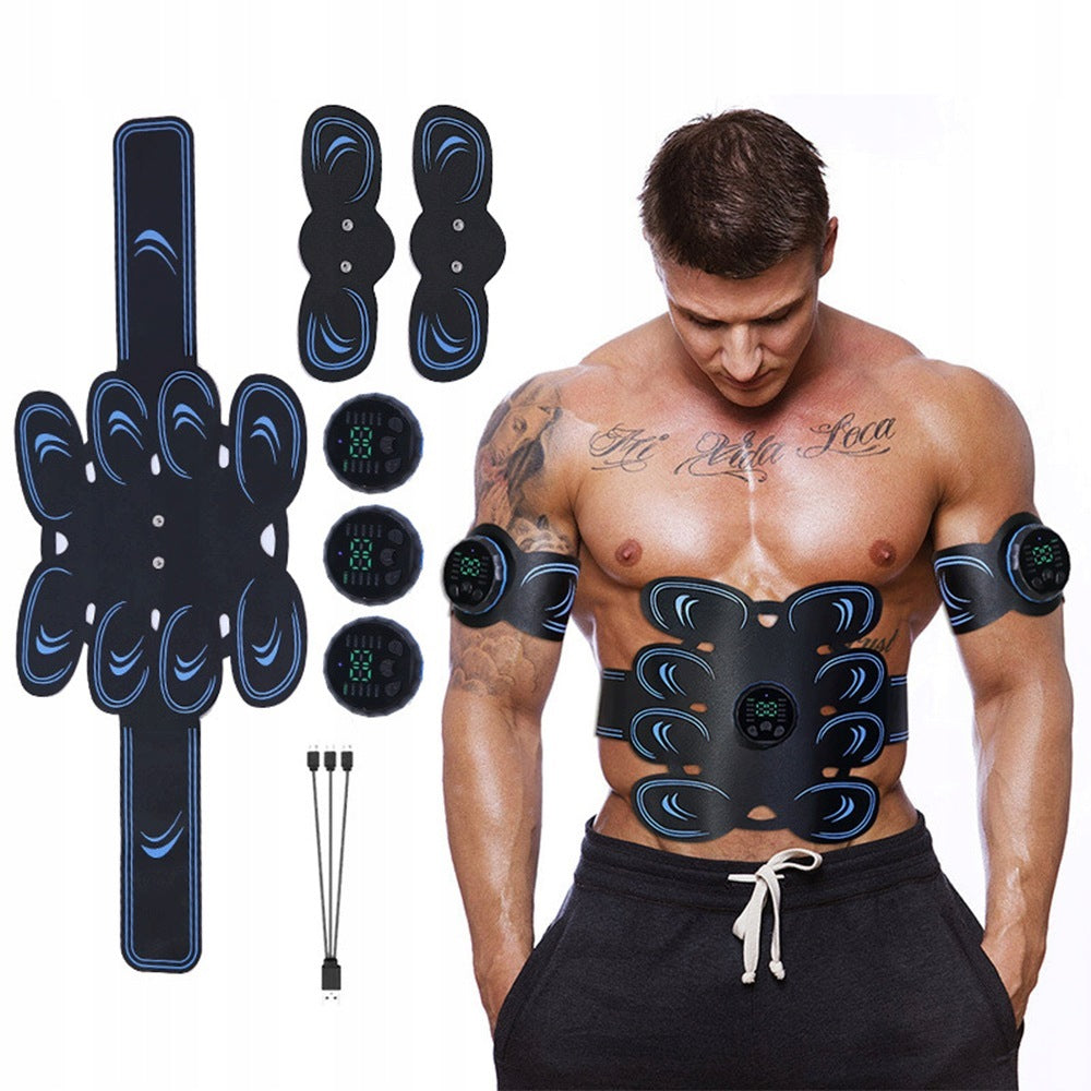 ELECTROSTIMULATOR ABDOMINAL MUSCLES EMS 10MODES SLIMMING BELT 3PCS Training