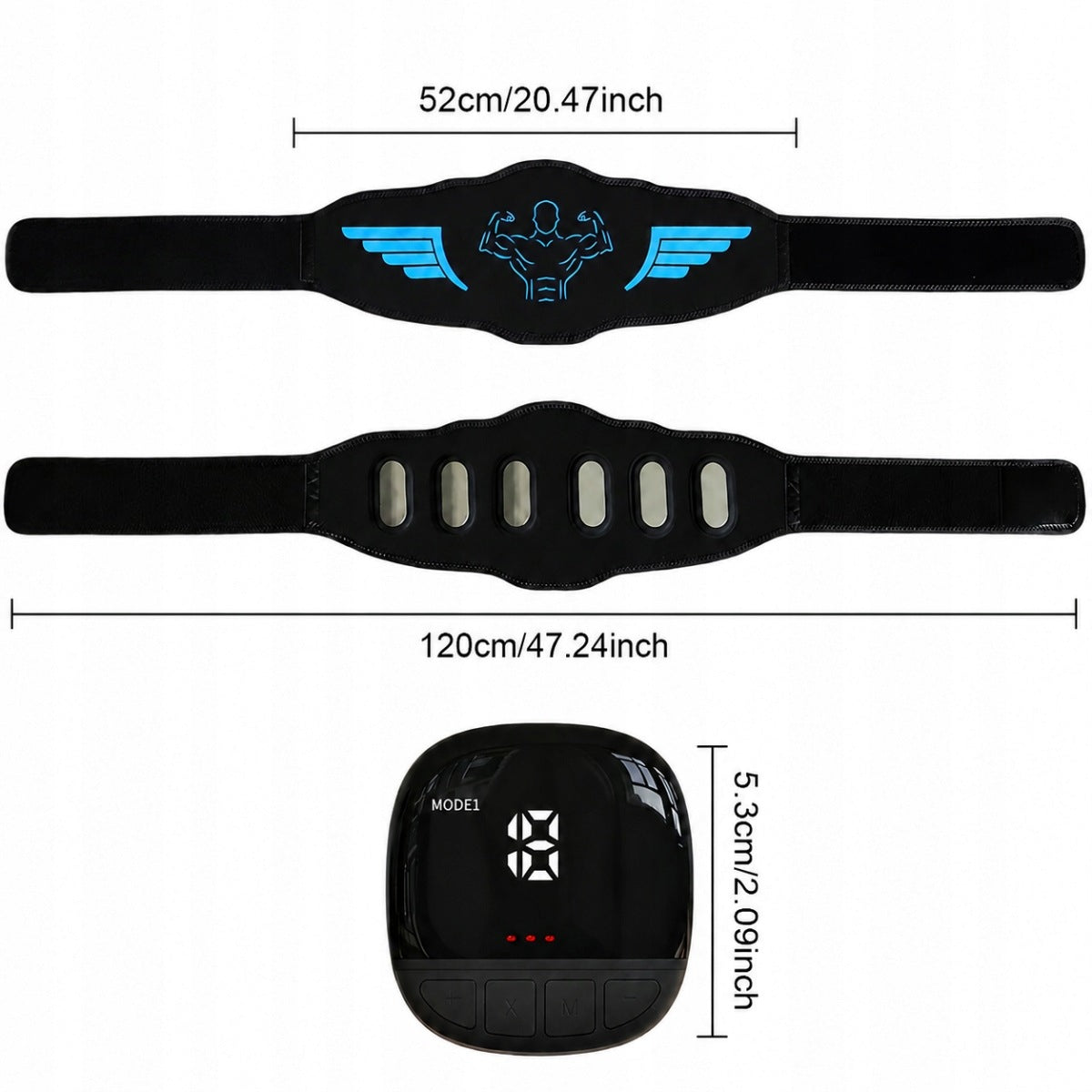 ELECTROSTIMULATOR EMS ABDOMINAL MUSCLES BELT Packaging status original