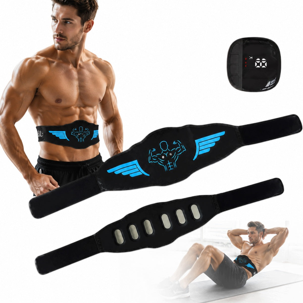 ELECTROSTIMULATOR EMS ABDOMINAL MUSCLES THIGH AND LEG BELT