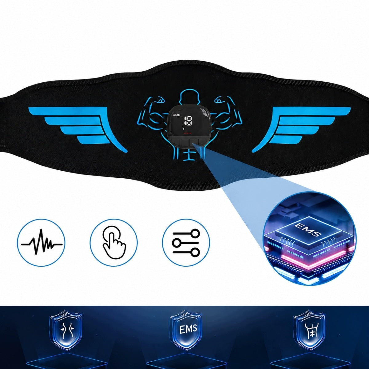 ELECTROSTIMULATOR MASSAGER EMS SLIMMING BELT Brand no brand