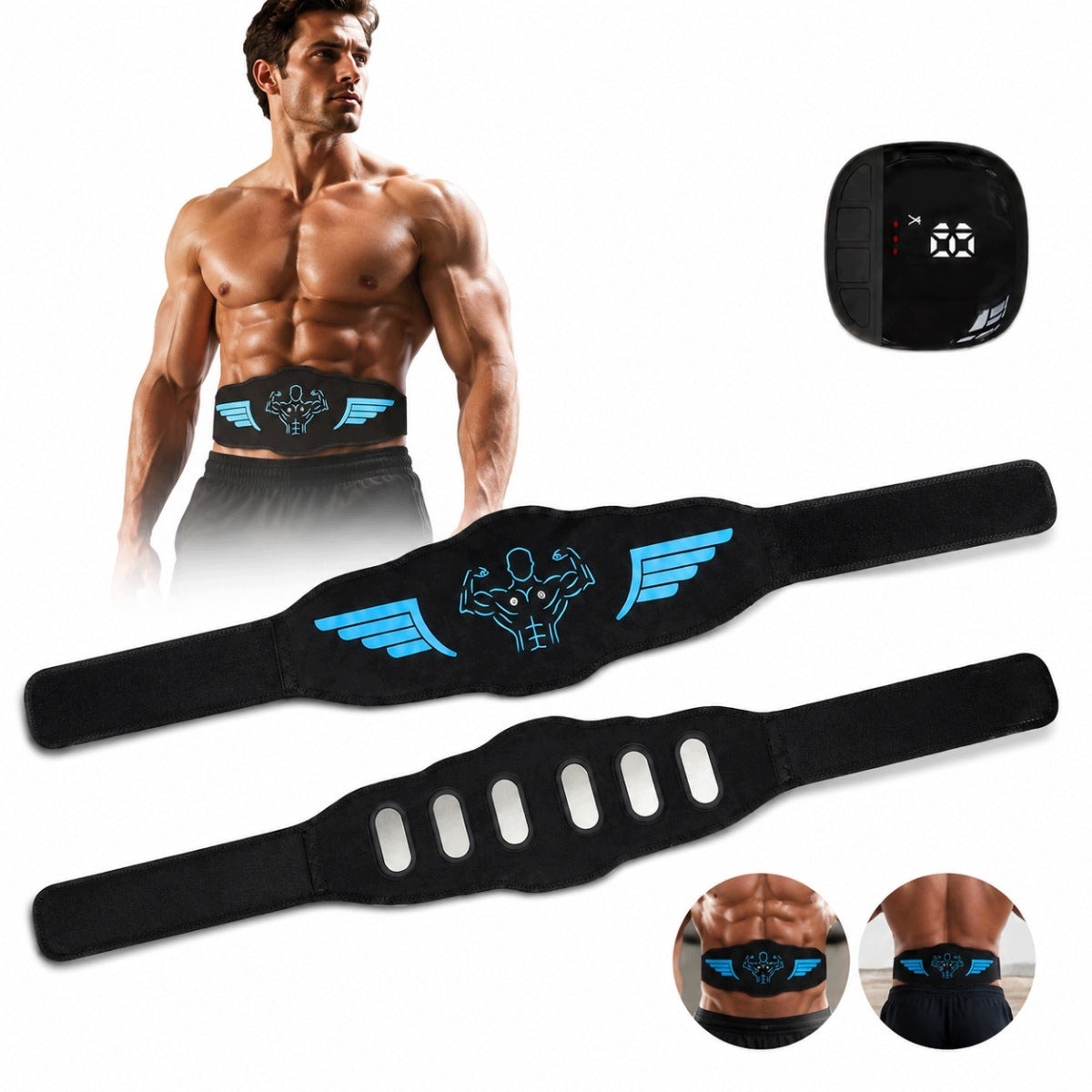 ELECTROSTIMULATOR MASSAGER EMS SLIMMING BELT