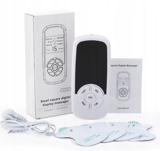 ELECTROSTIMULATOR MUSCLE MASSAGE STIMULATION ELECTROTHERAPY EMS + ELECTRODES Manufacturer code ELEKTROSTYMULATOR MASAŻ MIĘŚNI