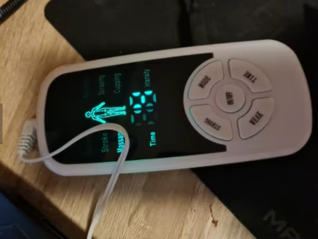 ELECTROSTIMULATOR MUSCLE MASSAGE STIMULATION ELECTROTHERAPY EMS + ELECTRODES Model ELEKTROSTYMULATOR MASAŻ MIĘŚNI