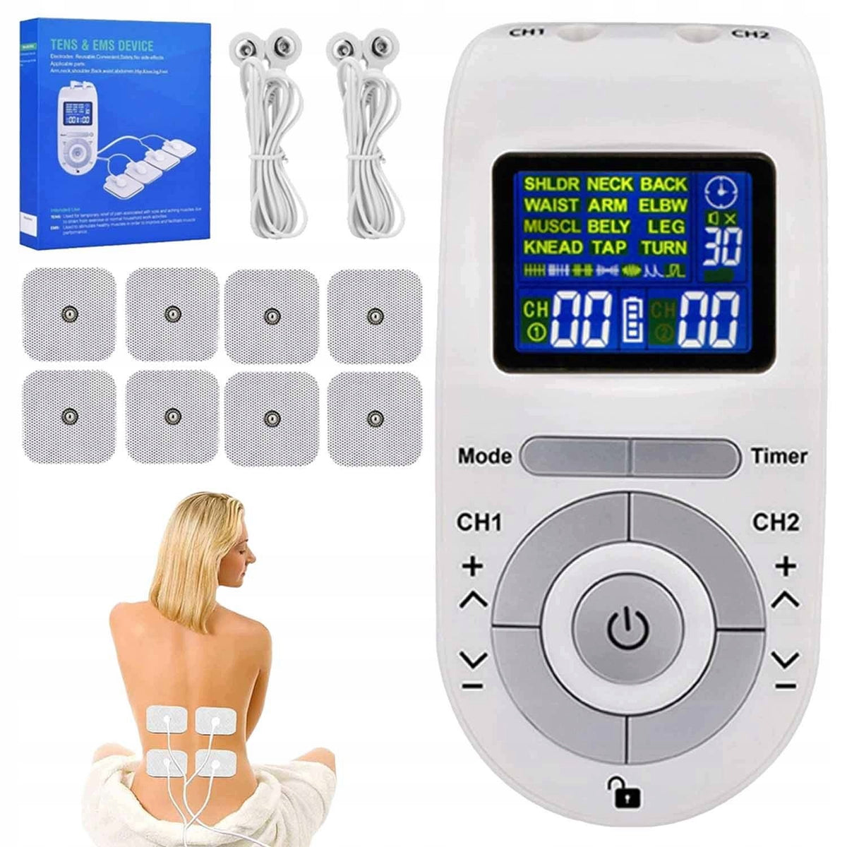 ELECTROSTIMULATOR MUSCLE MASSAGE STIMULATION ELECTROTHERAPY TENS EMS LITE