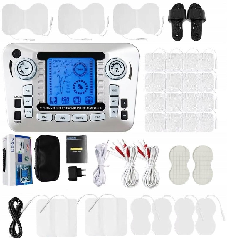 ELECTROSTIMULATOR MUSCLE MASSAGER TENS EMS 27 ELECTRODES SET XXL
