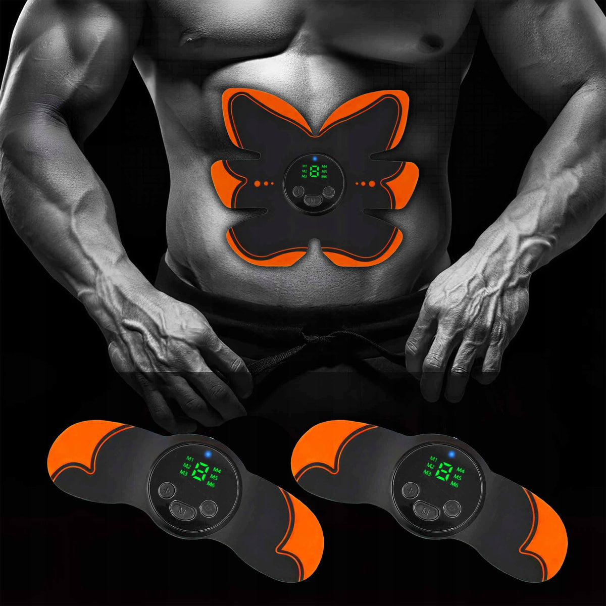 ELECTROSTIMULATOR NECK MASSAGER ABDOMINAL MUSCLES EMS SLIMMING BELT Packaging status original